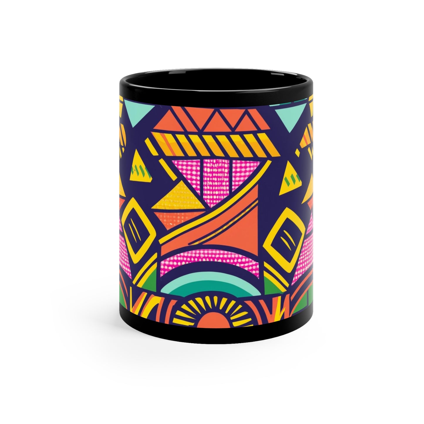 Kente Holiday Elegance - Cultural Christmas Mug Collection from Melanated Mugs & T-Shirts