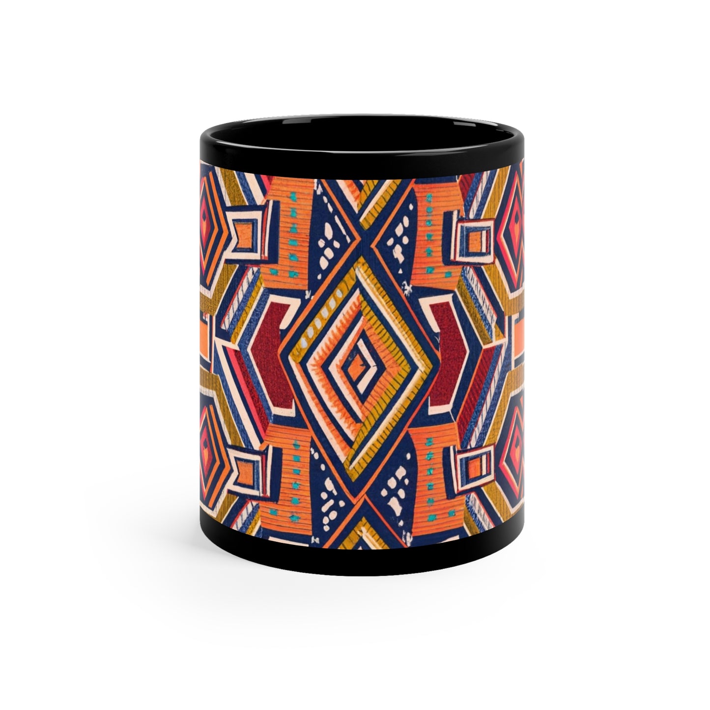 Kente Holiday Elegance - Cultural Christmas Mug Collection from Melanated Mugs & T-Shirts