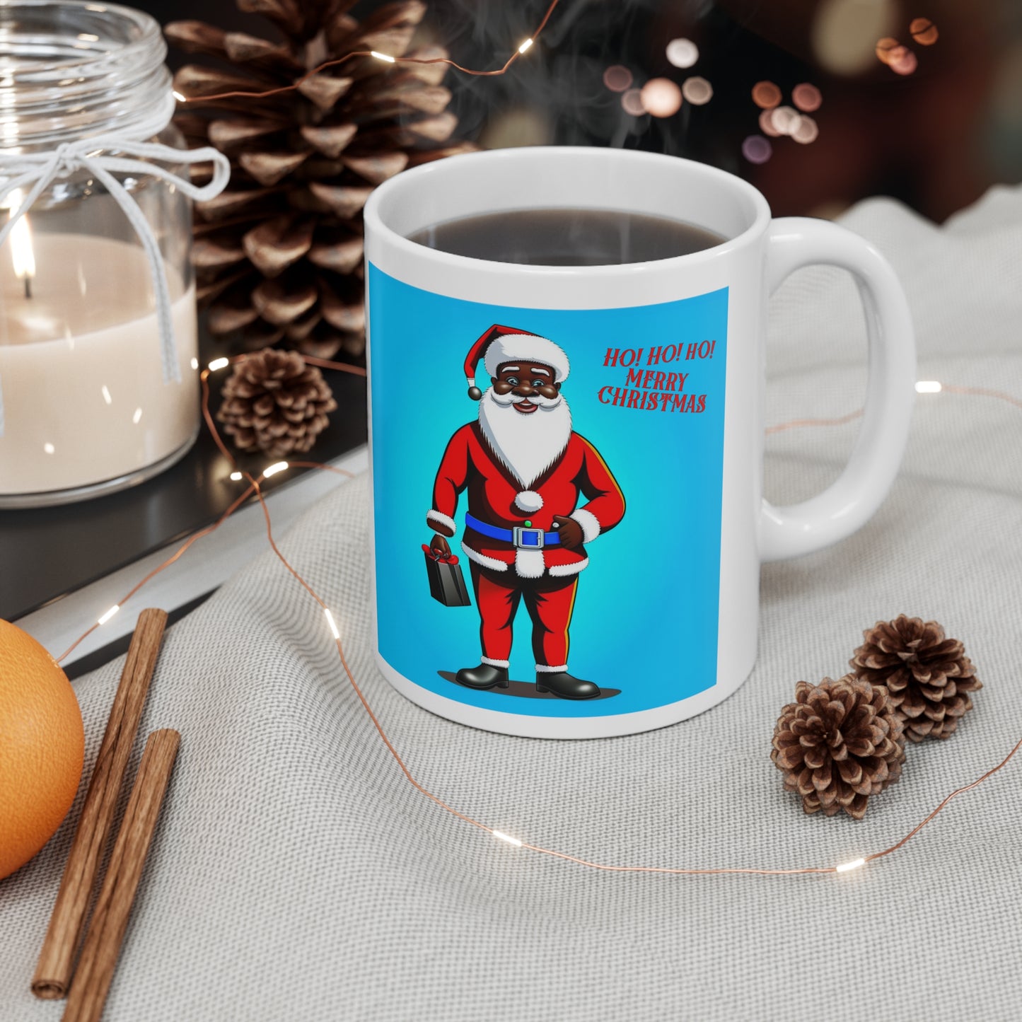Hip Hop Santa - Vibrant Christmas Cheer 11oz Ceramic Mug