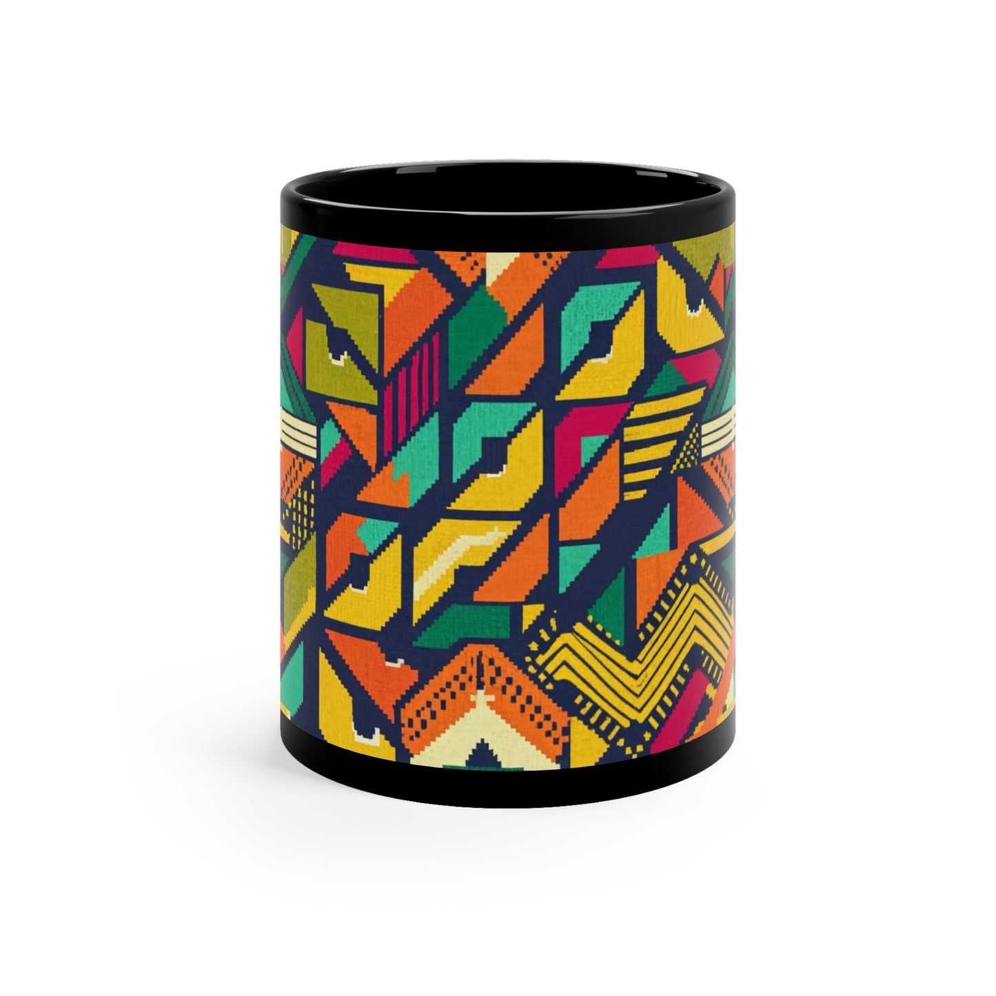 Kente Holiday Elegance - Cultural Christmas Mug Collection from Melanated Mugs & T-Shirts