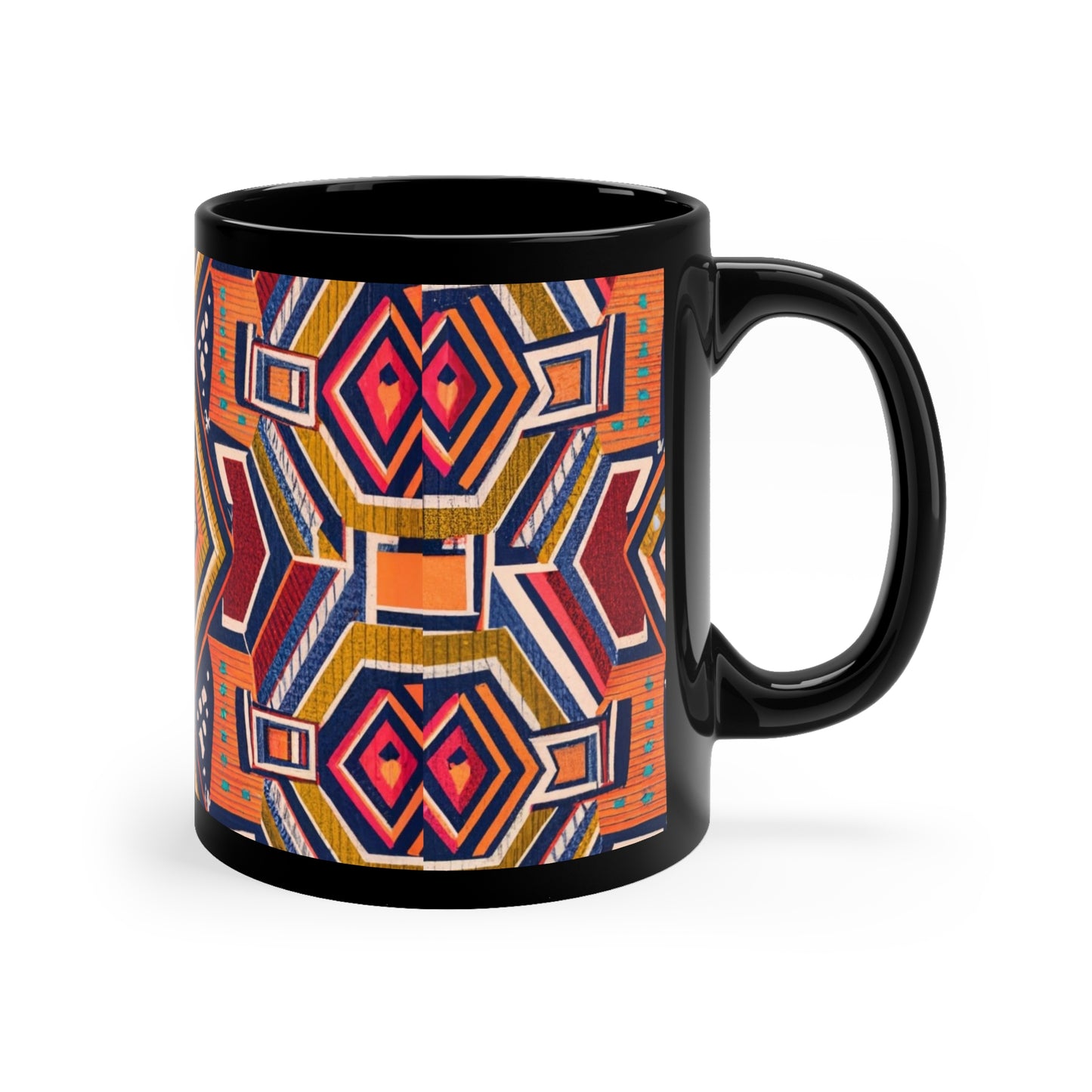 Kente Holiday Elegance - Cultural Christmas Mug Collection from Melanated Mugs & T-Shirts
