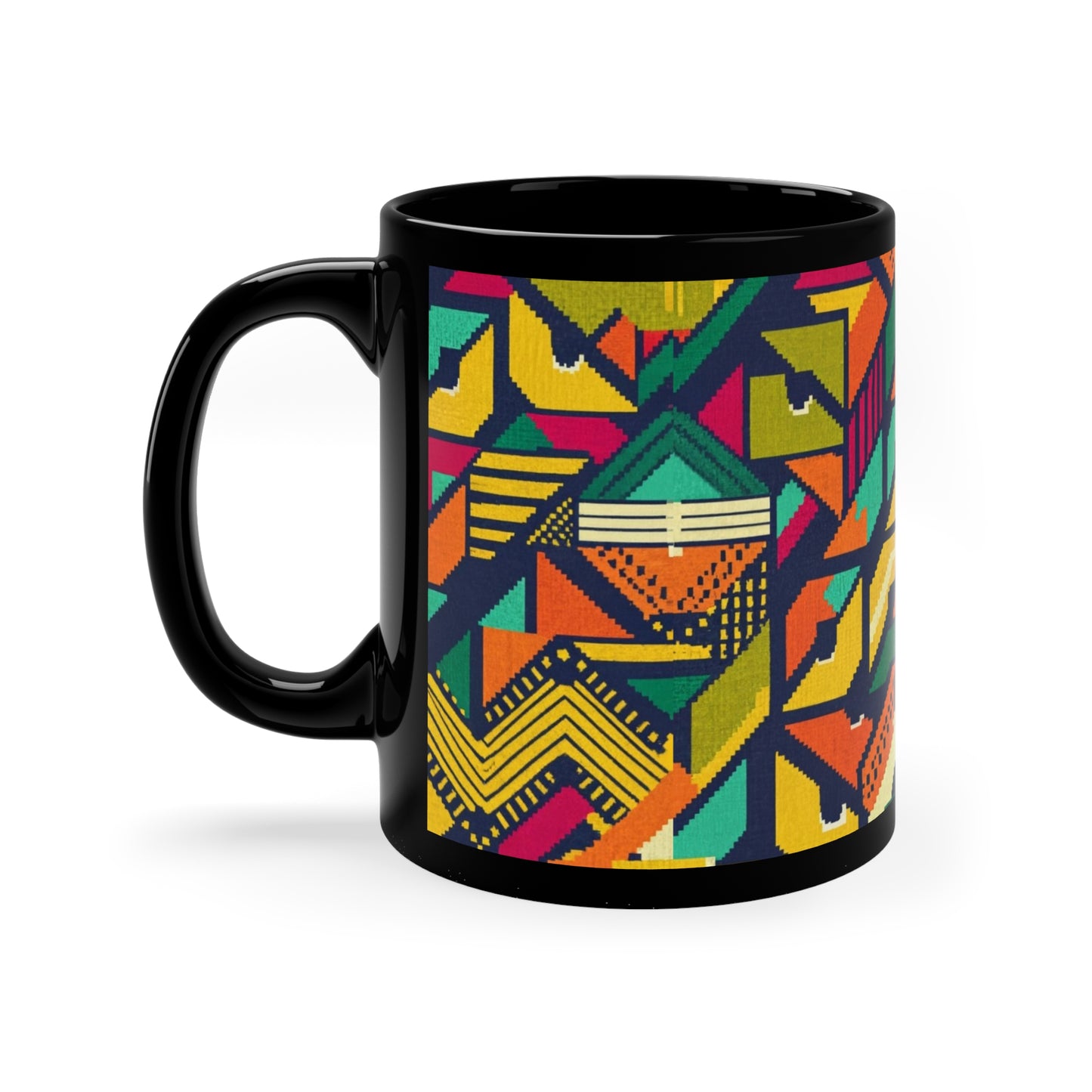 Kente Holiday Elegance - Cultural Christmas Mug Collection from Melanated Mugs & T-Shirts