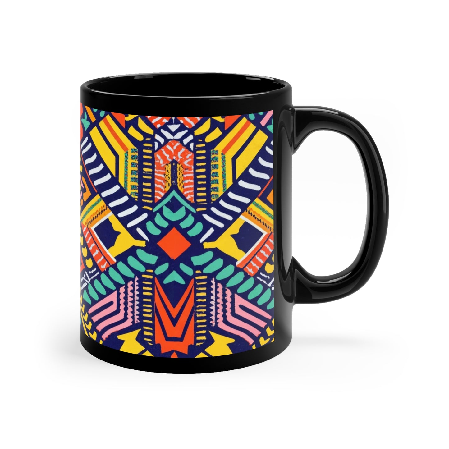 Kente Holiday Elegance - Cultural Christmas Mug Collection from Melanated Mugs & T-Shirts