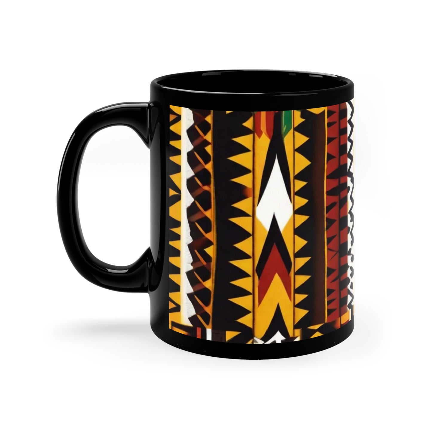 Kente Holiday Elegance - Cultural Christmas Mug Collection from Melanated Mugs & T-Shirts