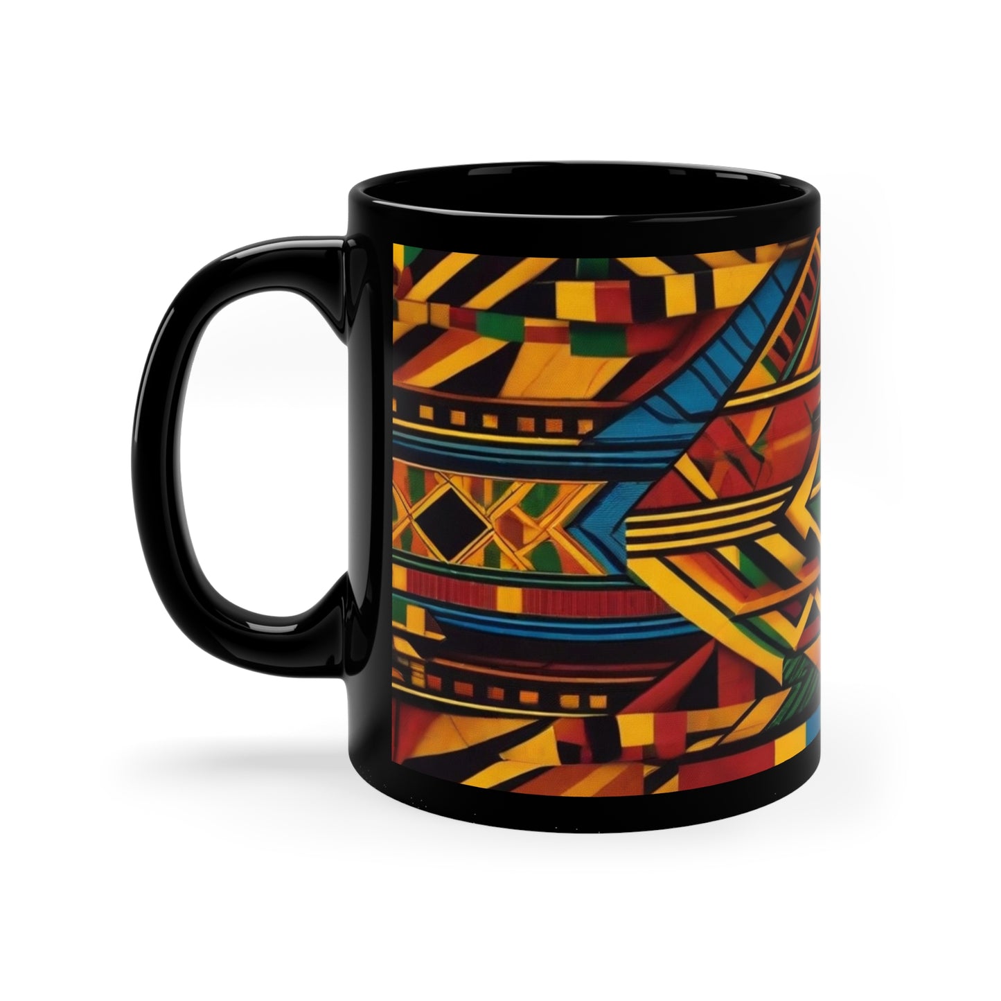 Kente Holiday Elegance - Cultural Christmas Mug Collection from Melanated Mugs & T-Shirts