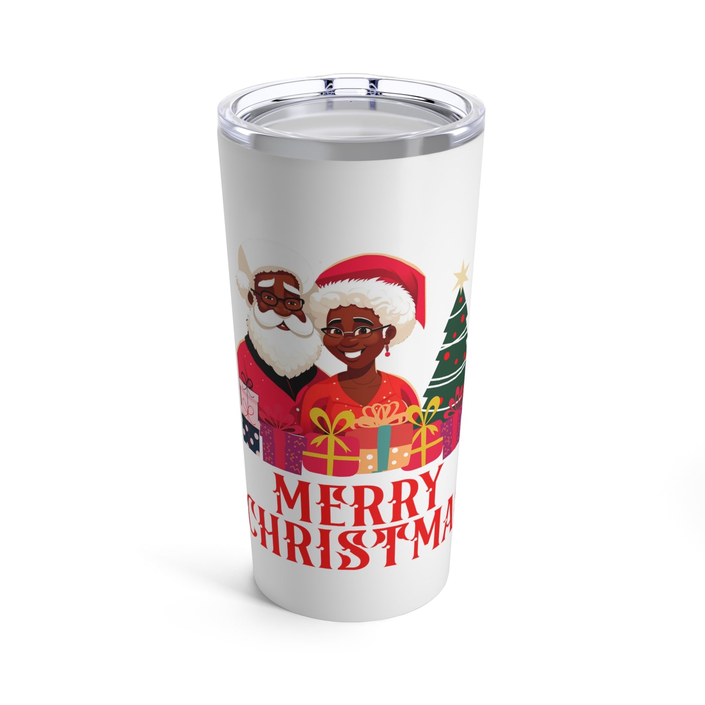 Santa's Gift of Joy - Festive Cultural Christmas Tumbler 20oz