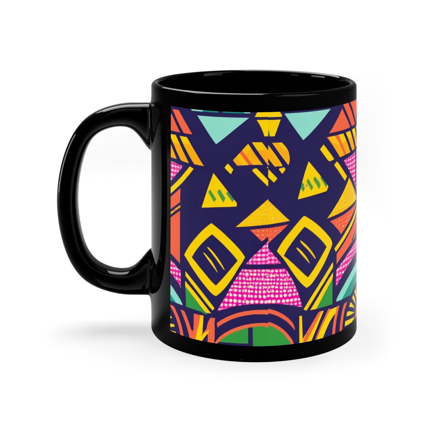 Kente Holiday Elegance - Cultural Christmas Mug Collection from Melanated Mugs & T-Shirts
