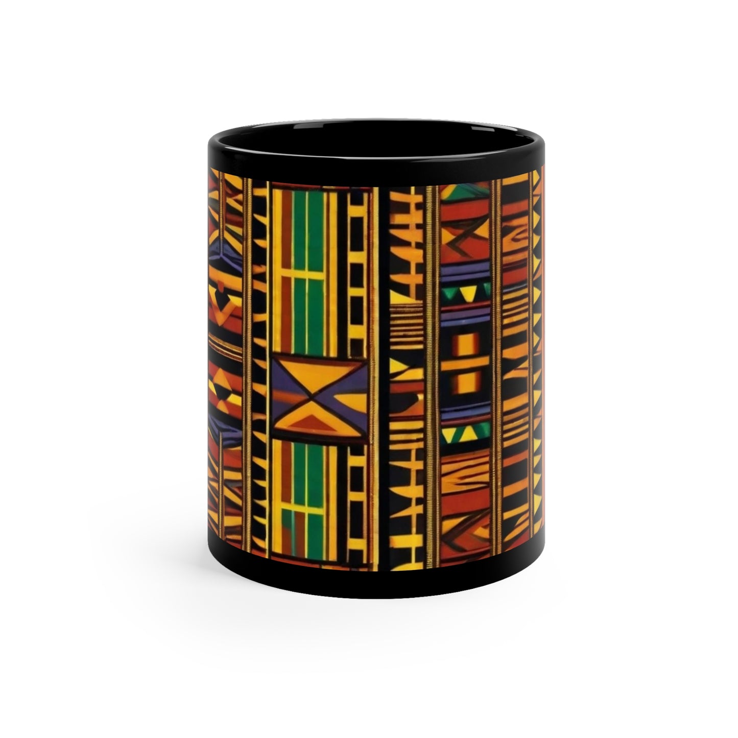 Kente Holiday Elegance - Cultural Christmas Mug Collection from Melanated Mugs & T-Shirts
