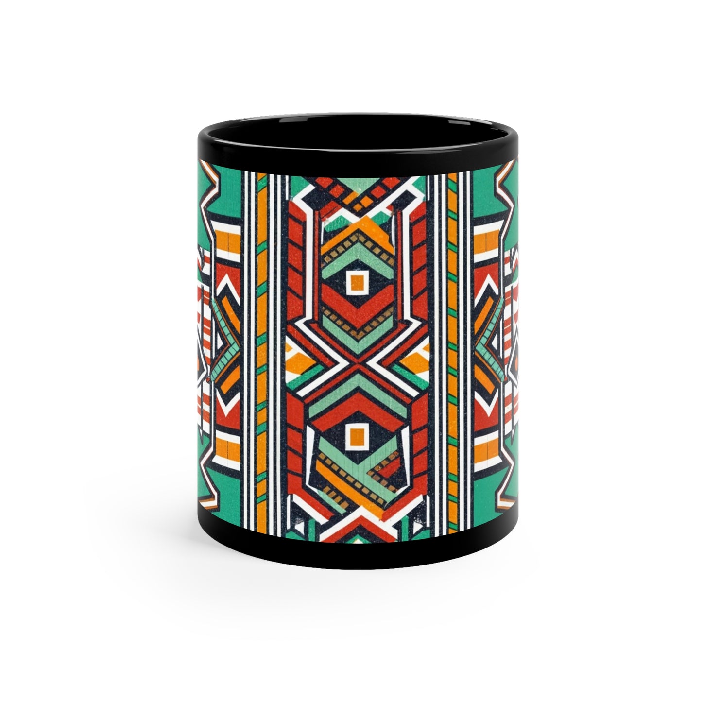 Kente Holiday Elegance - Cultural Christmas Mug Collection from Melanated Mugs & T-Shirts