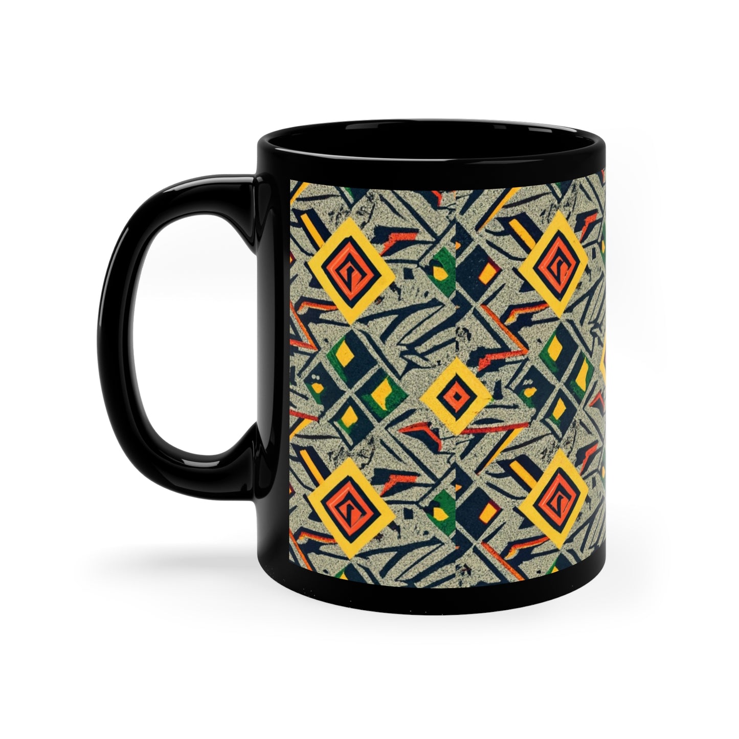 Kente Holiday Elegance - Cultural Christmas Mug Collection from Melanated Mugs & T-Shirts