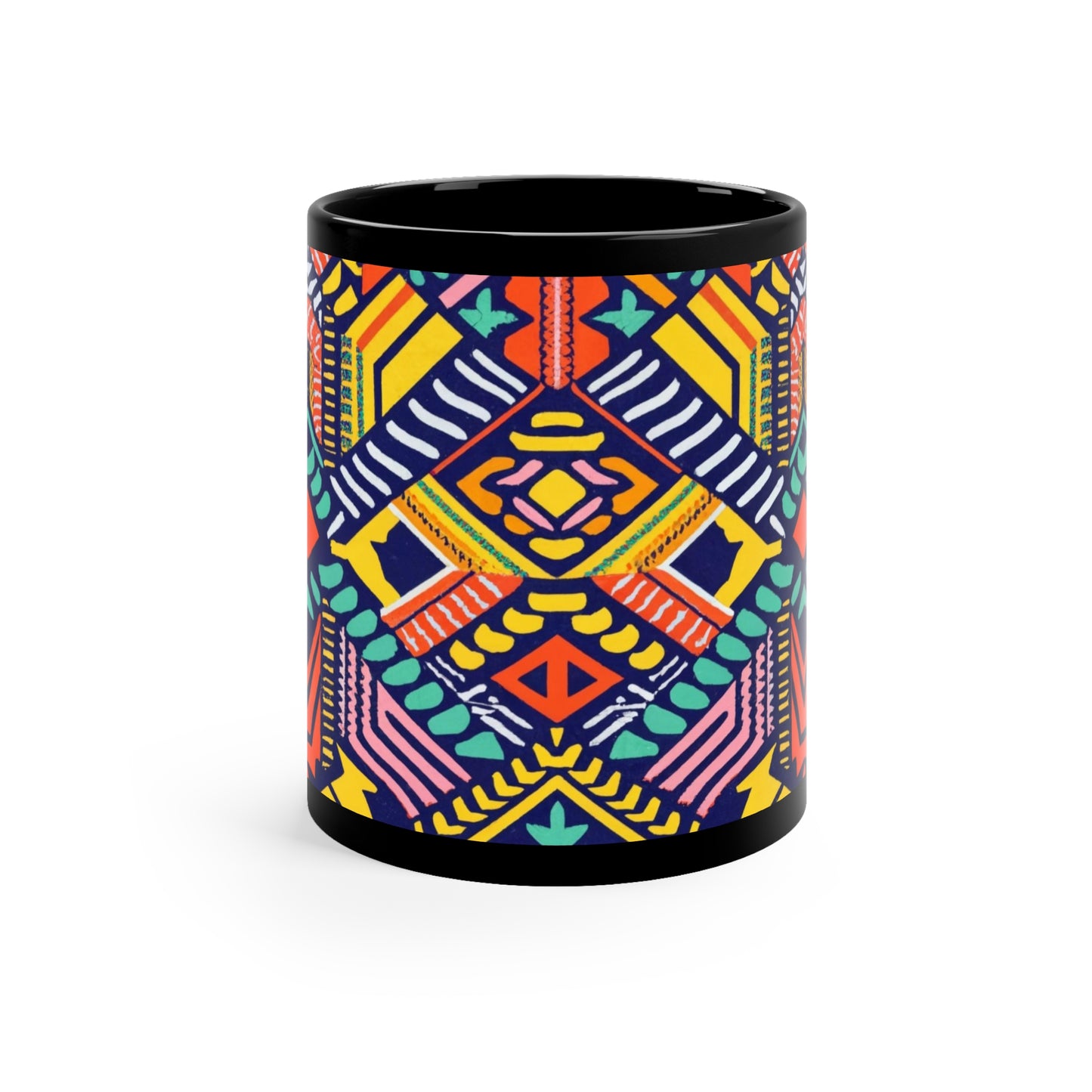 Kente Holiday Elegance - Cultural Christmas Mug Collection from Melanated Mugs & T-Shirts