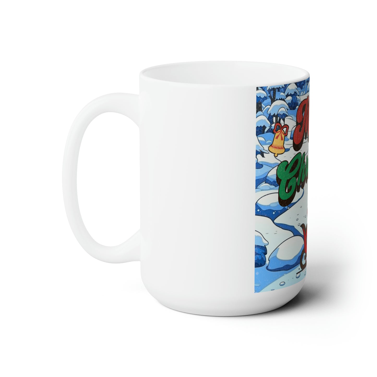 Santa's Winter Wonderland - Joyful Christmas Celebration 15oz Mug