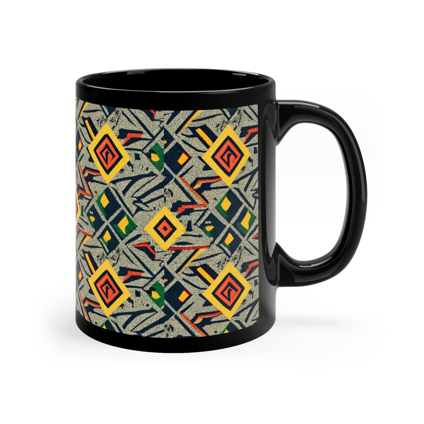 Kente Holiday Elegance - Cultural Christmas Mug Collection from Melanated Mugs & T-Shirts