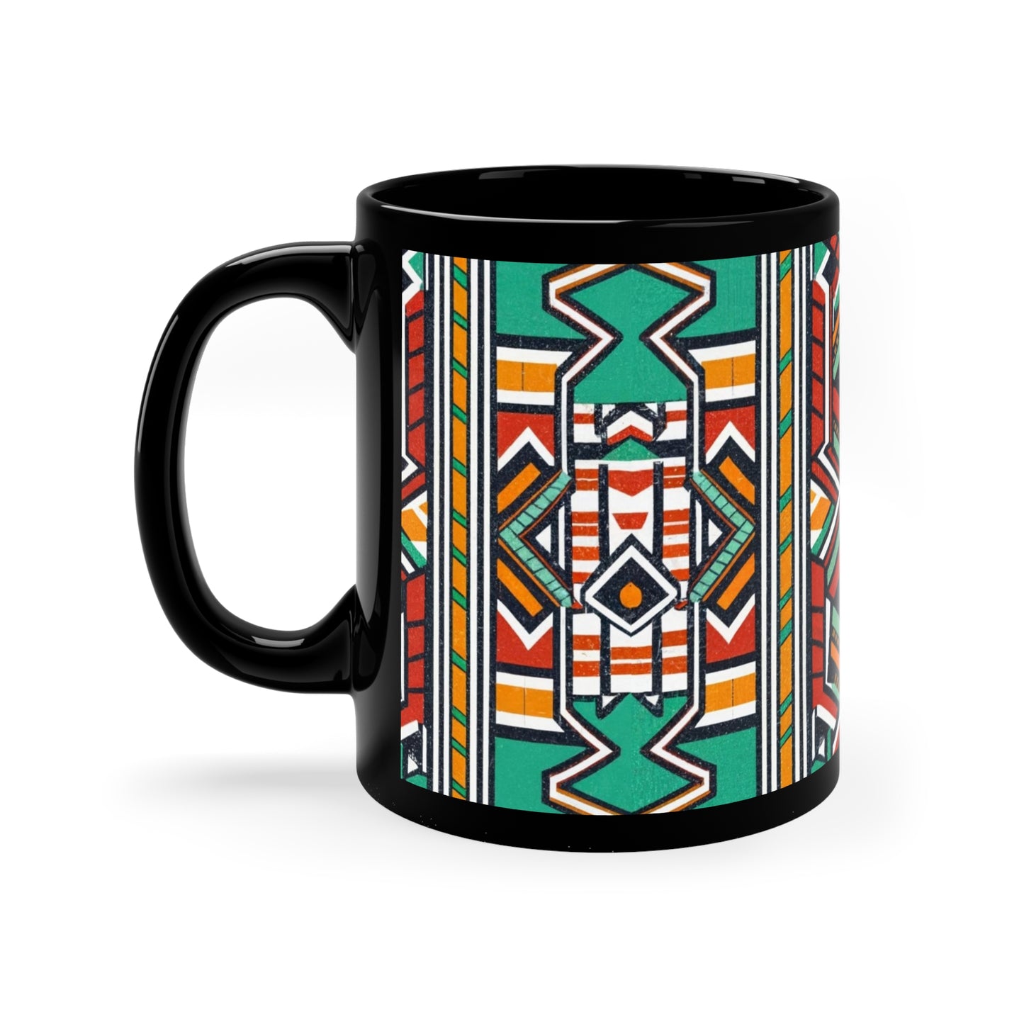 Kente Holiday Elegance - Cultural Christmas Mug Collection from Melanated Mugs & T-Shirts