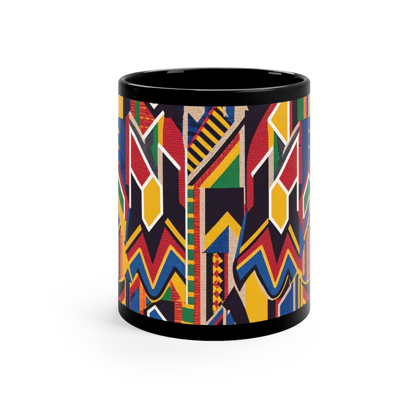 Kente Holiday Elegance - Cultural Christmas Mug Collection from Melanated Mugs & T-Shirts