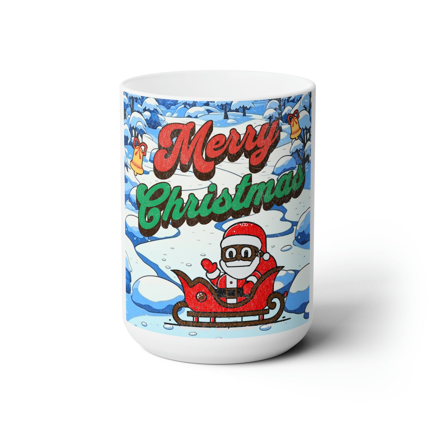 Santa's Winter Wonderland - Joyful Christmas Celebration 15oz Mug