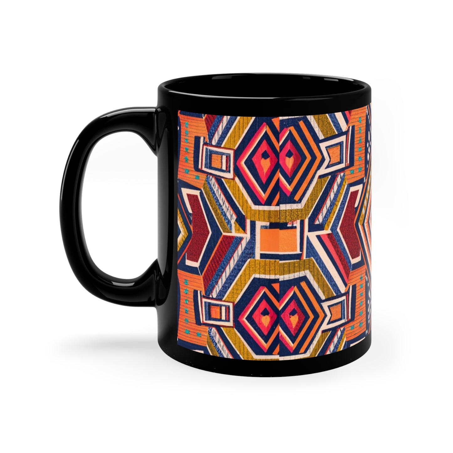 Kente Holiday Elegance - Cultural Christmas Mug Collection from Melanated Mugs & T-Shirts