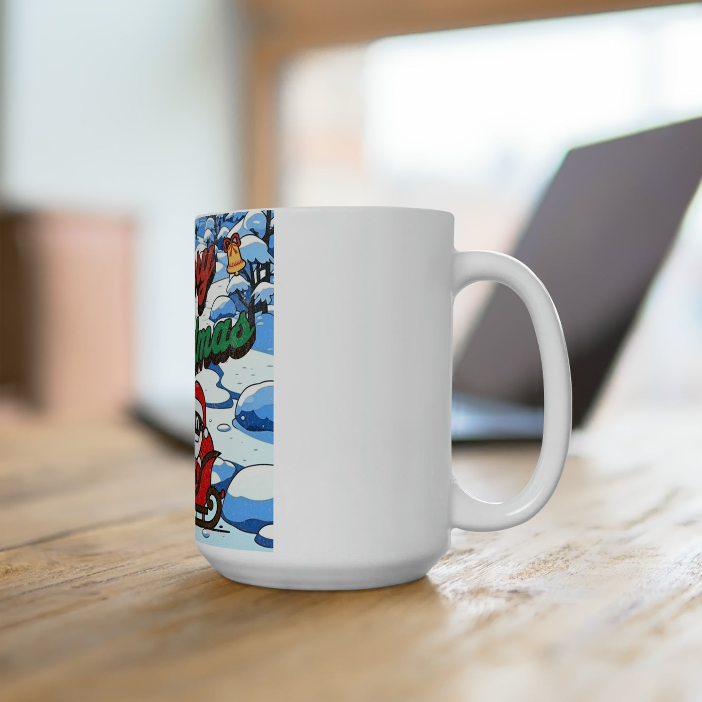Santa's Winter Wonderland - Joyful Christmas Celebration 15oz Mug
