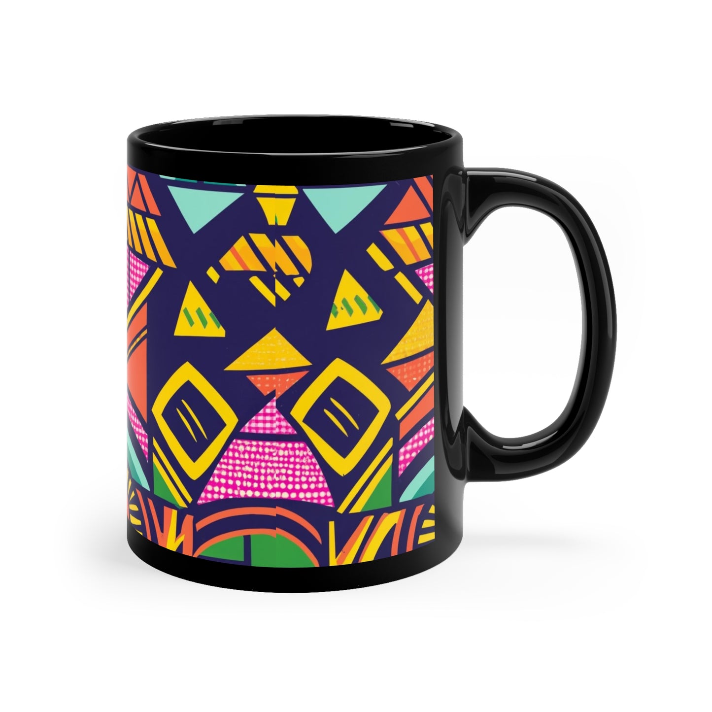 Kente Holiday Elegance - Cultural Christmas Mug Collection from Melanated Mugs & T-Shirts