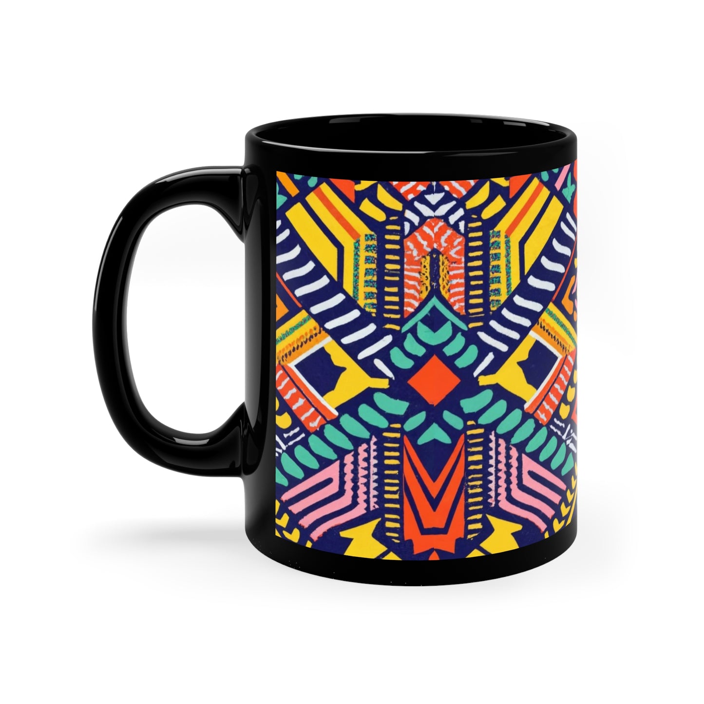 Kente Holiday Elegance - Cultural Christmas Mug Collection from Melanated Mugs & T-Shirts