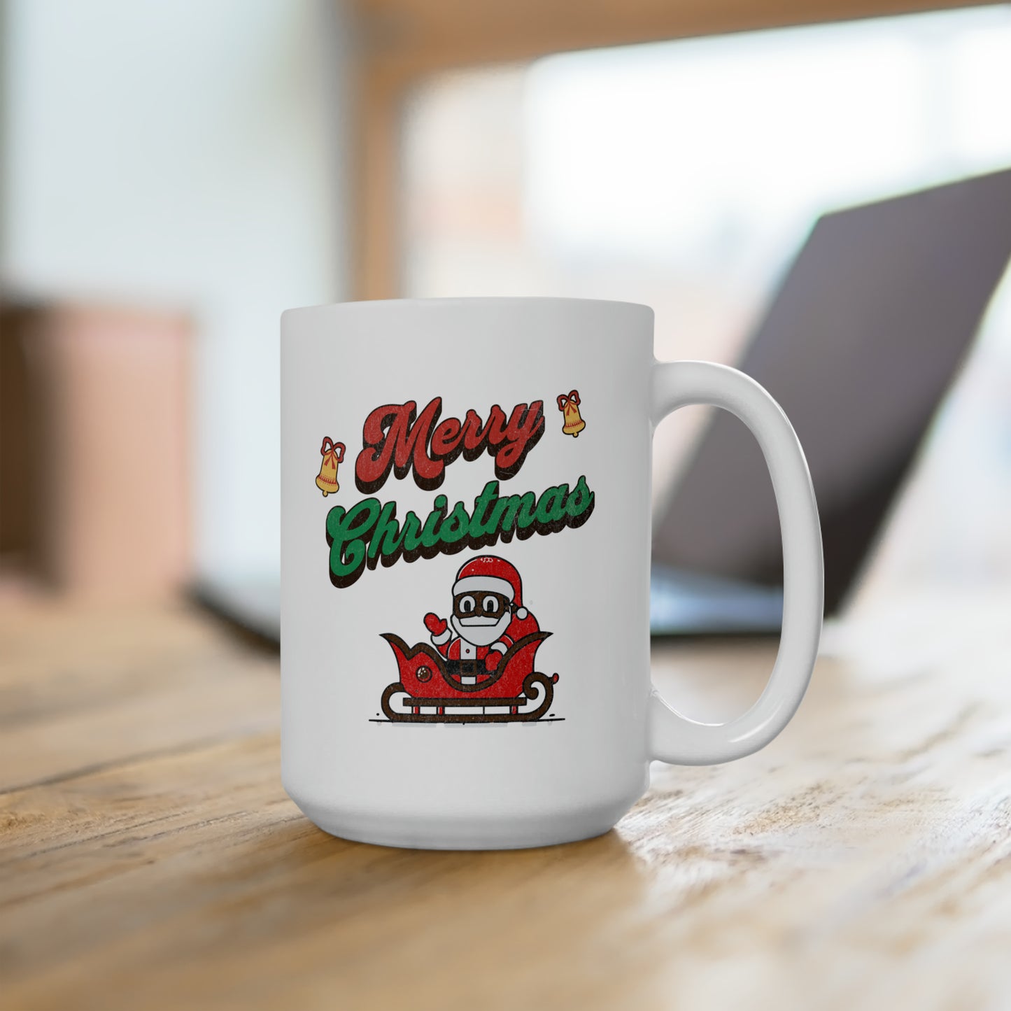 Santa's Winter Wonderland - Joyful Christmas Celebration 15oz Mug